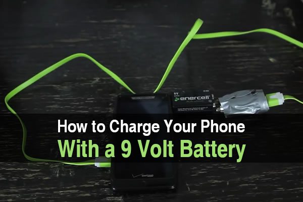 9 volt battery phone charger