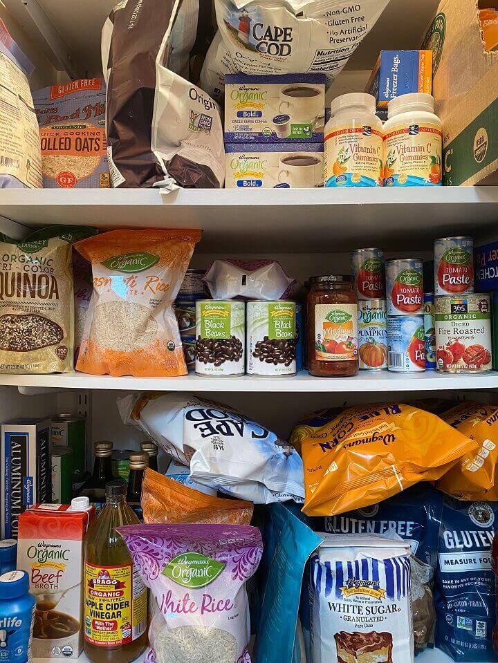 Pantry Filled With Emergency Food