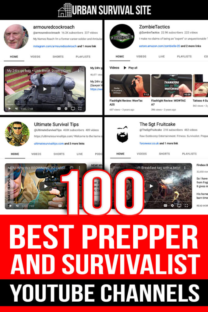 100 Best Prepper and Survivalist Youtube Channels