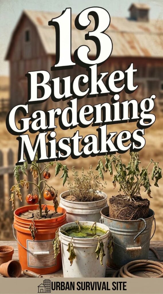 13 Bucket Gardening Mistakes
