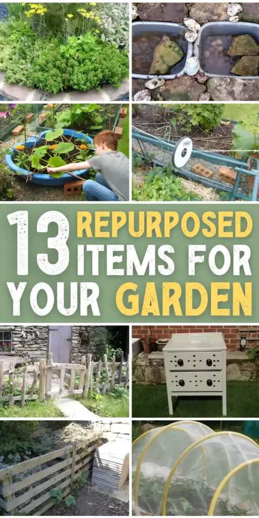 13 Repurposed Items for Your Garden