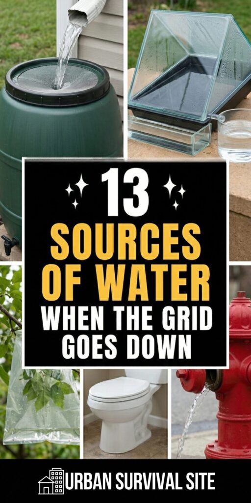 13 Sources of Water When the Grid Goes Down