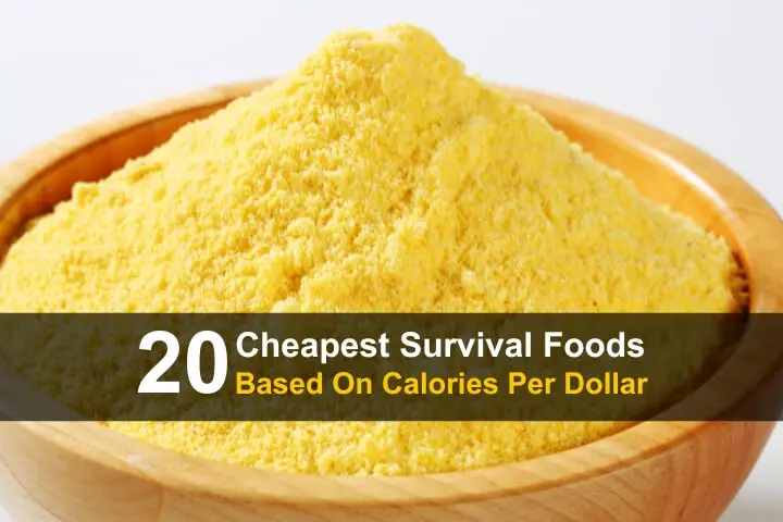 20 Cheapest Survival Foods Based On Calories Per Dollar