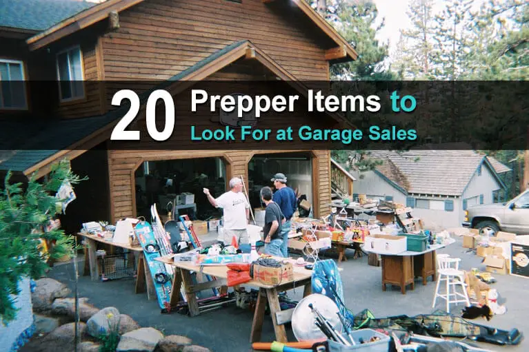 20 Prepper Items To Look For At Garage Sales