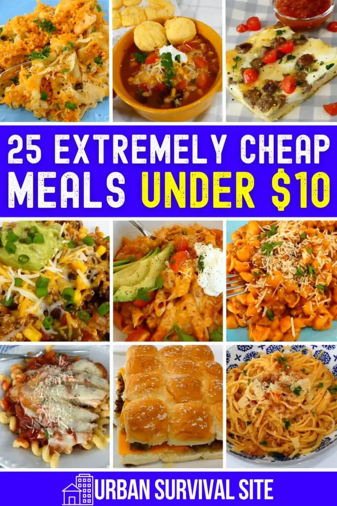 25 Extremely Cheap Meals Under $10