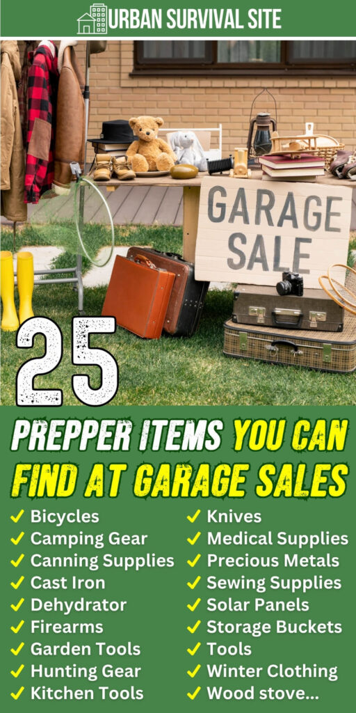 25 Prepper Items You Can Find At Garage Sales