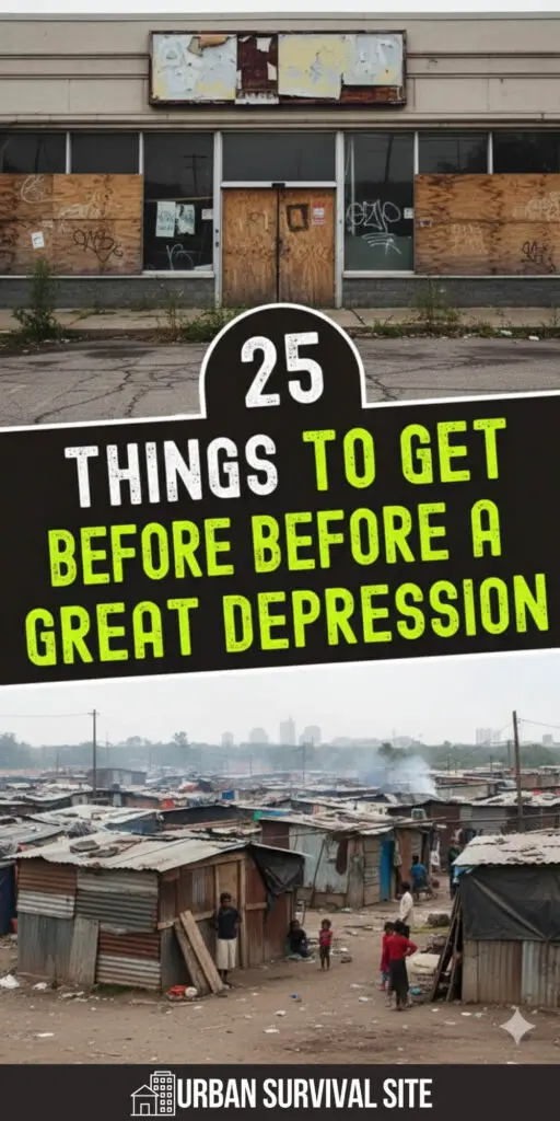 25 Things To Get Before a Great Depression