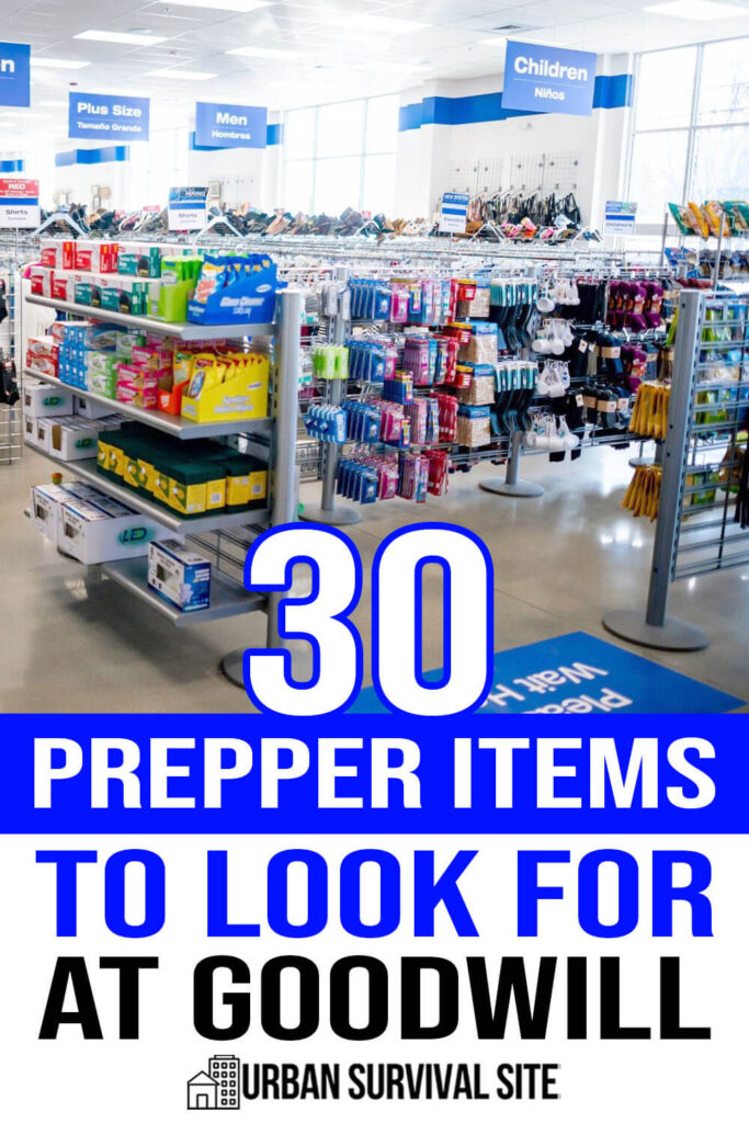30 Prepper Items to Look For at the Goodwill Store