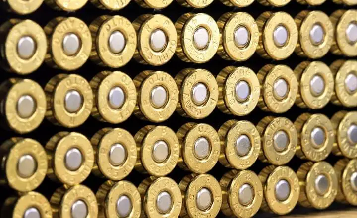 .45 Caliber Ammunition Rows
