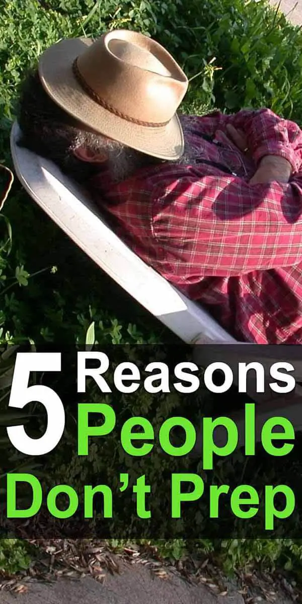 5 Reasons People Don't Prep