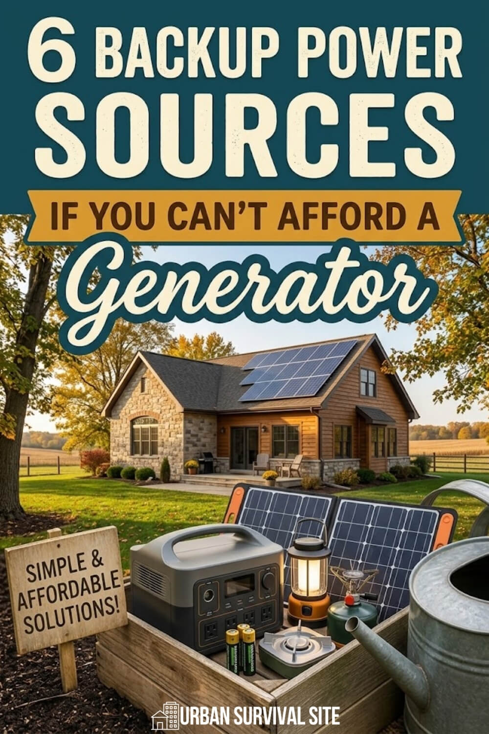 6 Backup Power Sources If You Can’t Afford a Generator