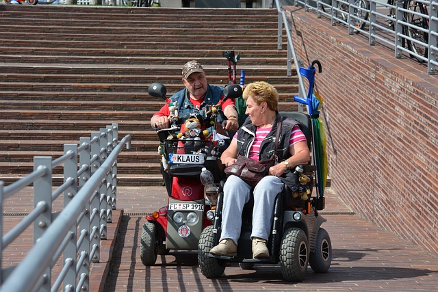 COUPLE IN WHEELCHAIRS