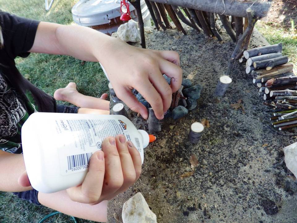 GLUING MINIATURE CAMPSITE