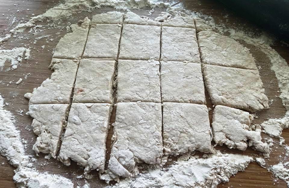 HARDTACK DOUGH SLICED