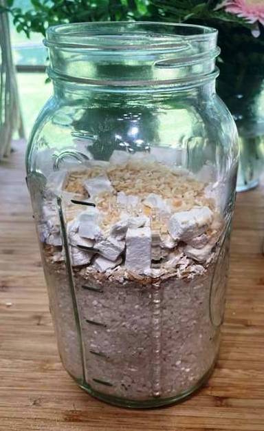 JAR FULL OF INGREDIENTS