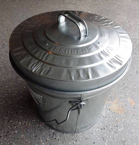 LID ON GARBAGE CAN