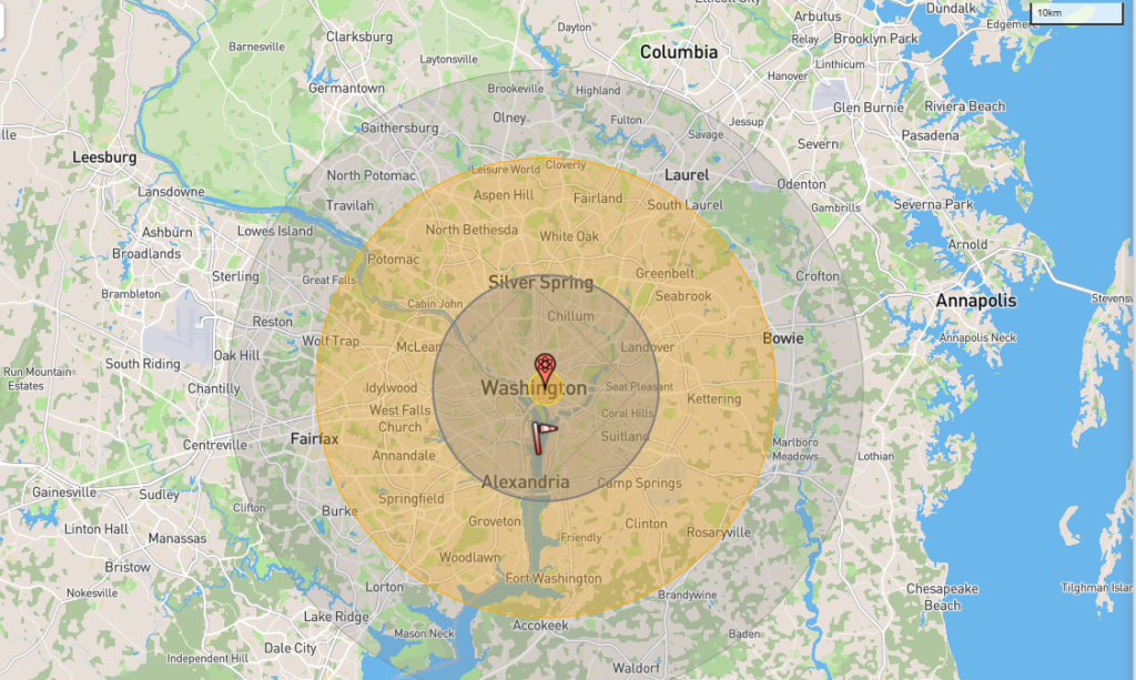 NUCLEAR BLAST RADIUS