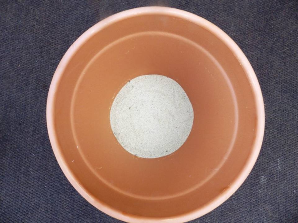 SAND IN POT