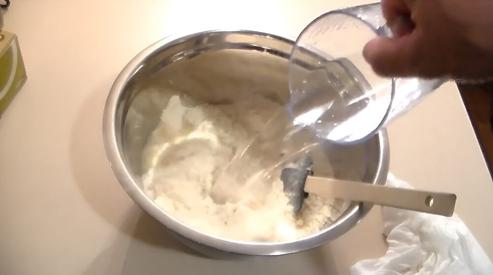 Adding Water to Mixture