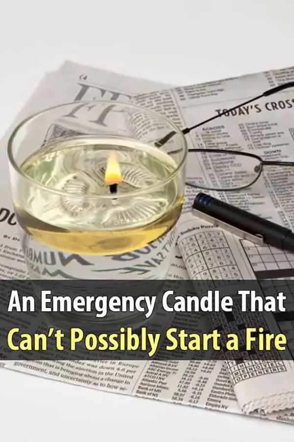 An Emergency Candle That Can't Possibly Start a Fire