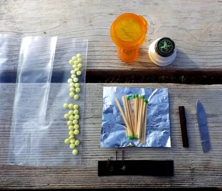 Assembling The Pill Bottle Survival Kit