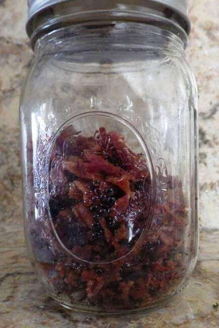 Bacon Bits Ready for Pressure Canning