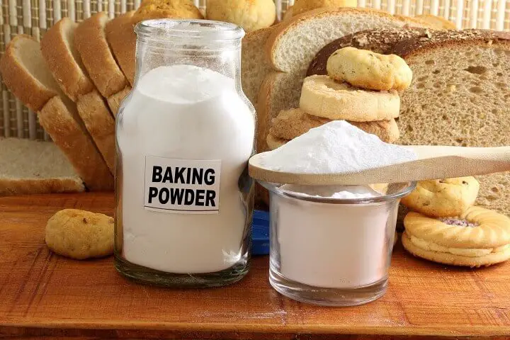 Baking Powder in Glass Jar