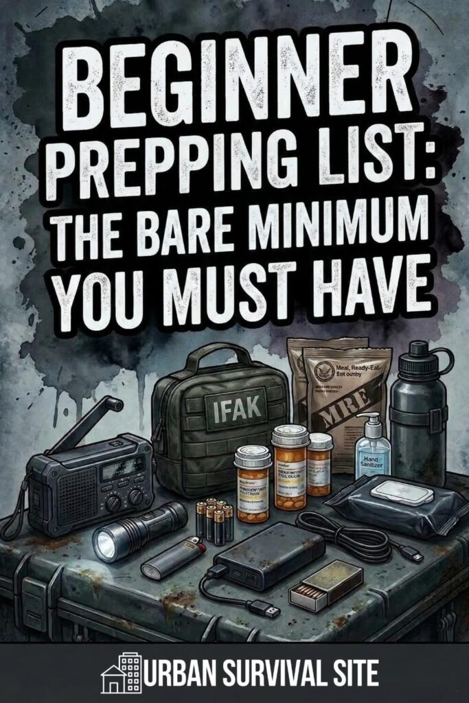Beginner Prepping List: The Bare Minimum You MUST Have