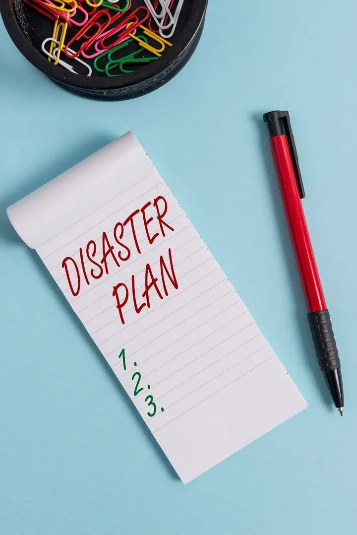 Beginners Disaster Plan Checklist