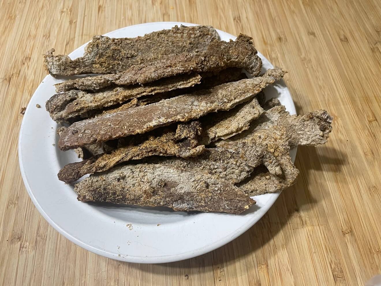 Biltong on Plate