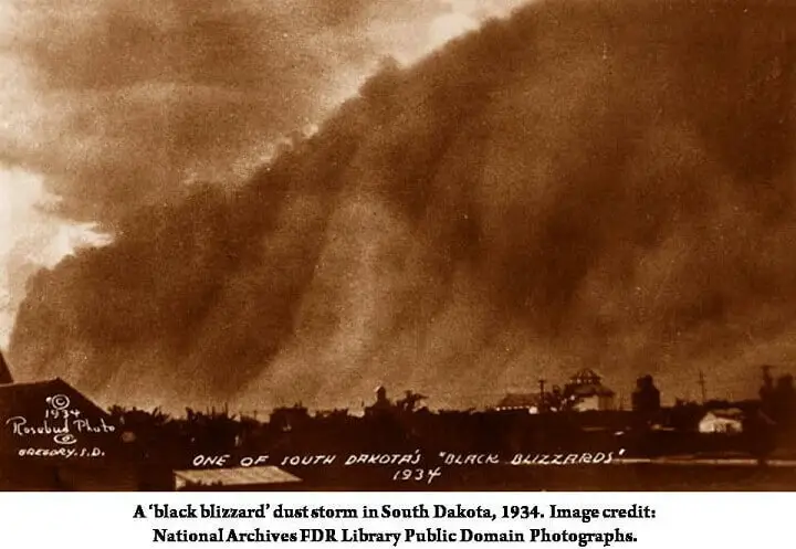 Black Blizzard Dust Storm