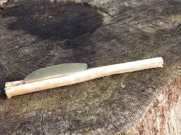 Blade Inserted Into Stick
