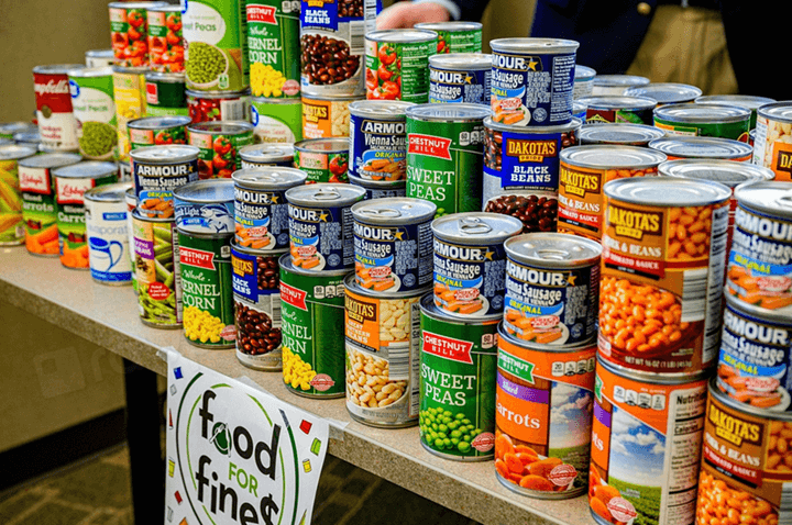Canned Vegetables Table