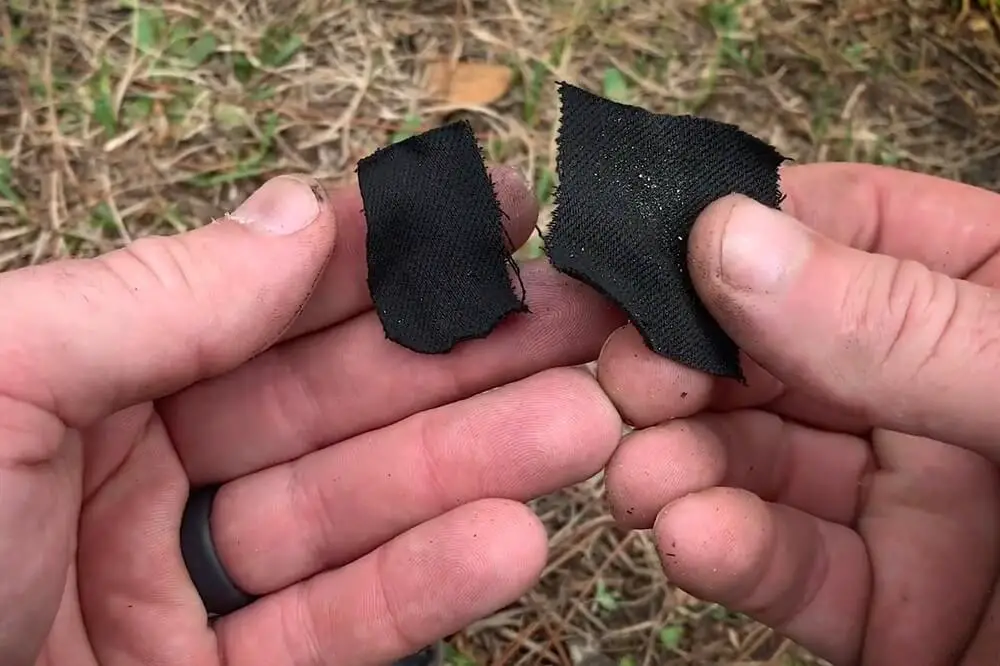 Char Cloth in Hands