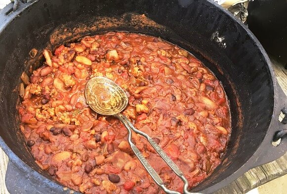 Chili in Dutch Oven