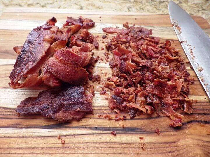 Chopping Bacon Into Bits