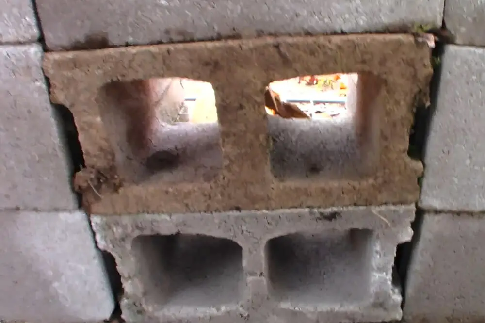 Cinder Blocks Sideways