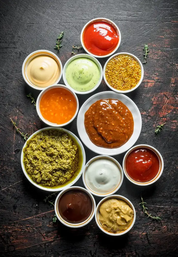 Condiments in Bowls