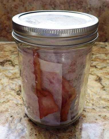 Cooked Bacon Ready for Pressure Canning