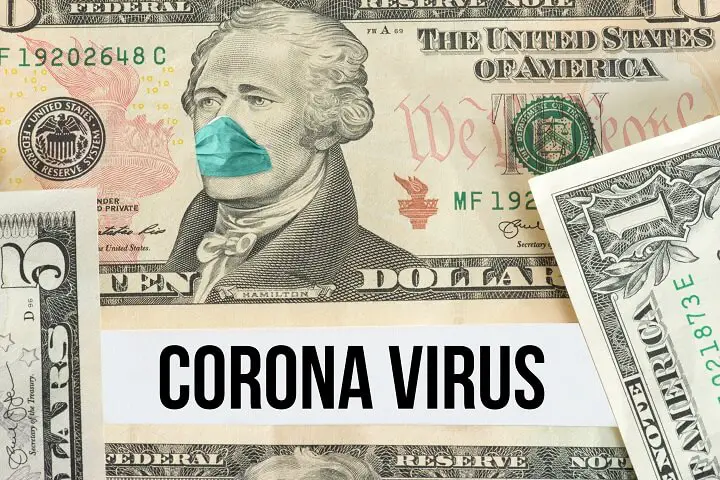 Coronavirus Money Facemask