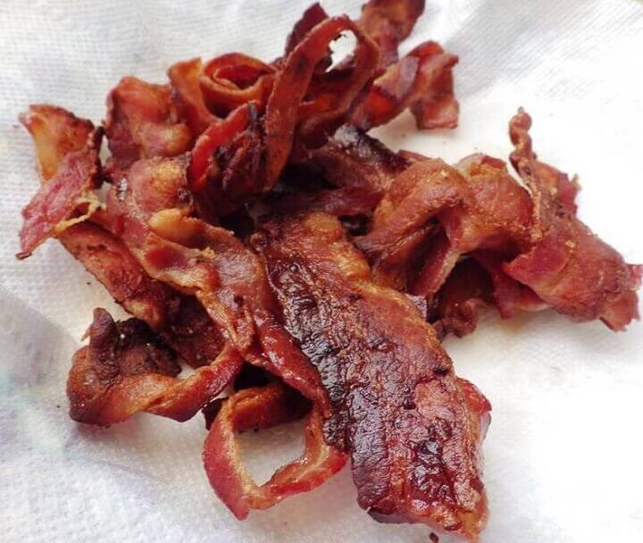 Crispy Bacon on Paper Towel
