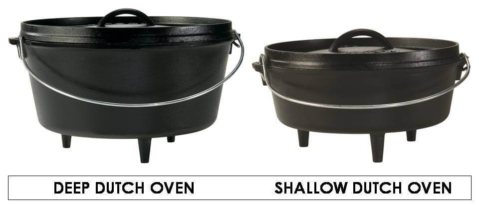 Deep and Shallow Dutch Ovens