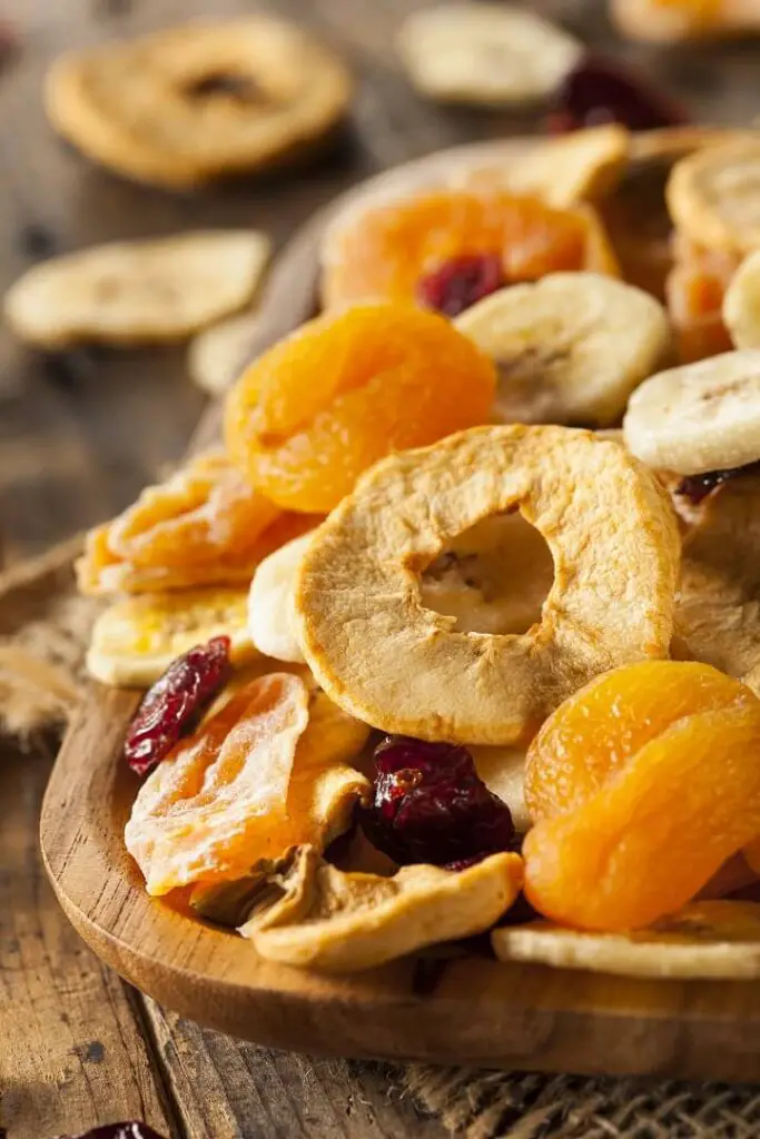 Dehydrated Fruit On A Plate