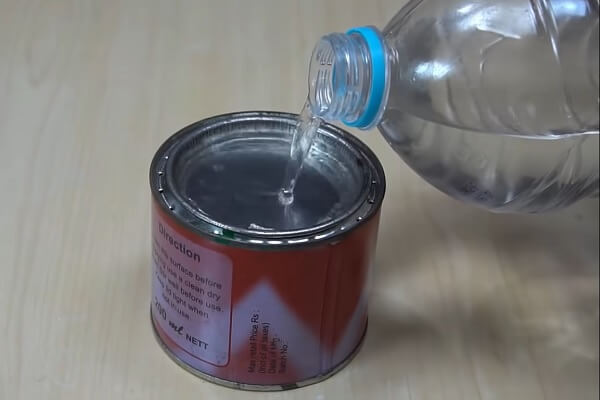 Denatured Alcohol on Can Lid