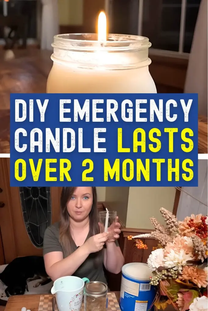 DIY Emergency Candle Lasts Over 2 Months