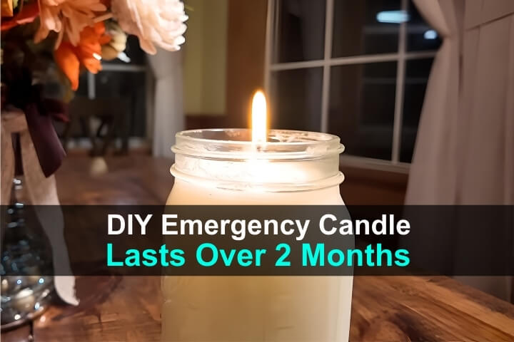DIY Emergency Candle Lasts Over 2 Months