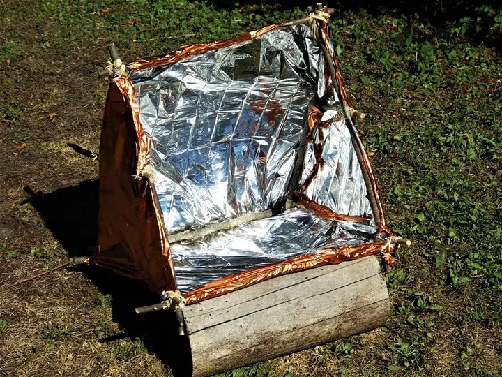 DIY Solar Reflector Oven Completed
