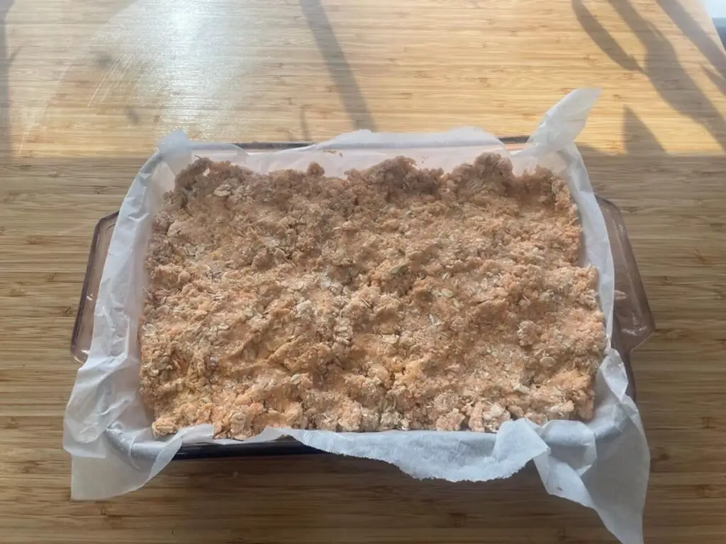 Dough Pressed Into Casserole Dish