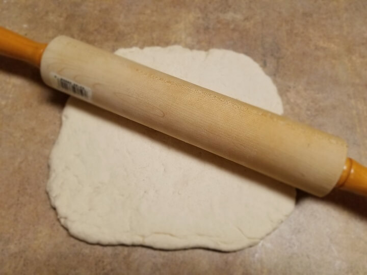 Dough Under Rolling Pin