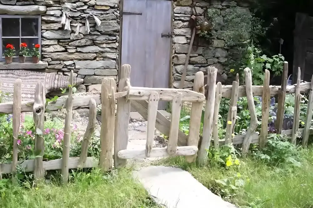 Driftwood as Fence